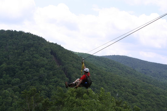 Zip Liner going across valley